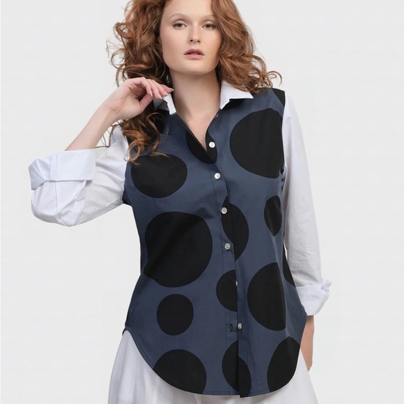 Urban by Alembika Dots Button Down Shirt - Picture 1 of 15